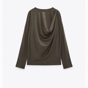 Barely Worn ZARA Ruched Top